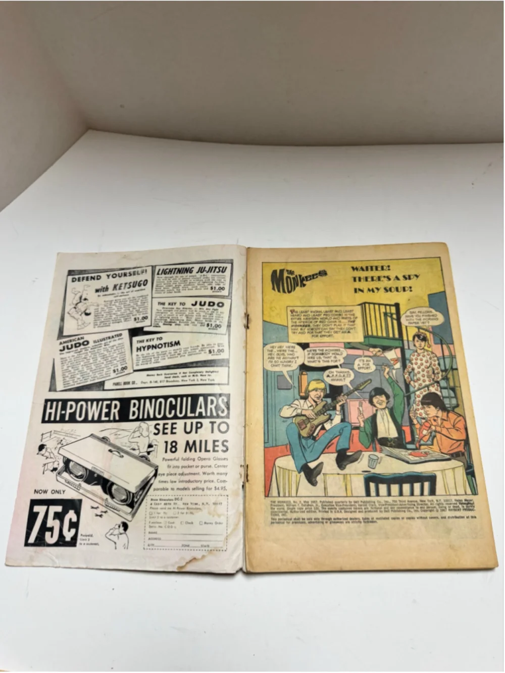 The Monkees #2 G Dell Comic 1967 photo cover